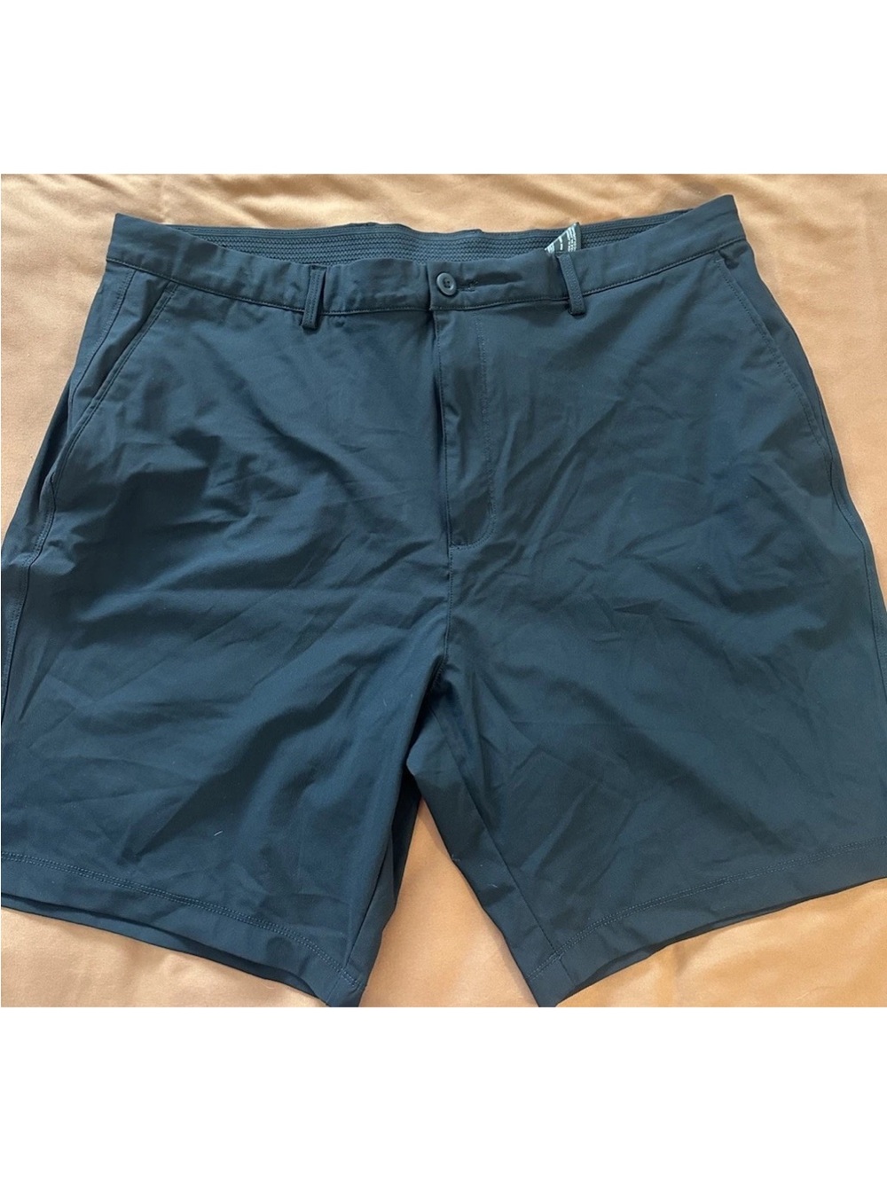 Greg Norman Collection Men's Teal Flat Front Performance Shorts